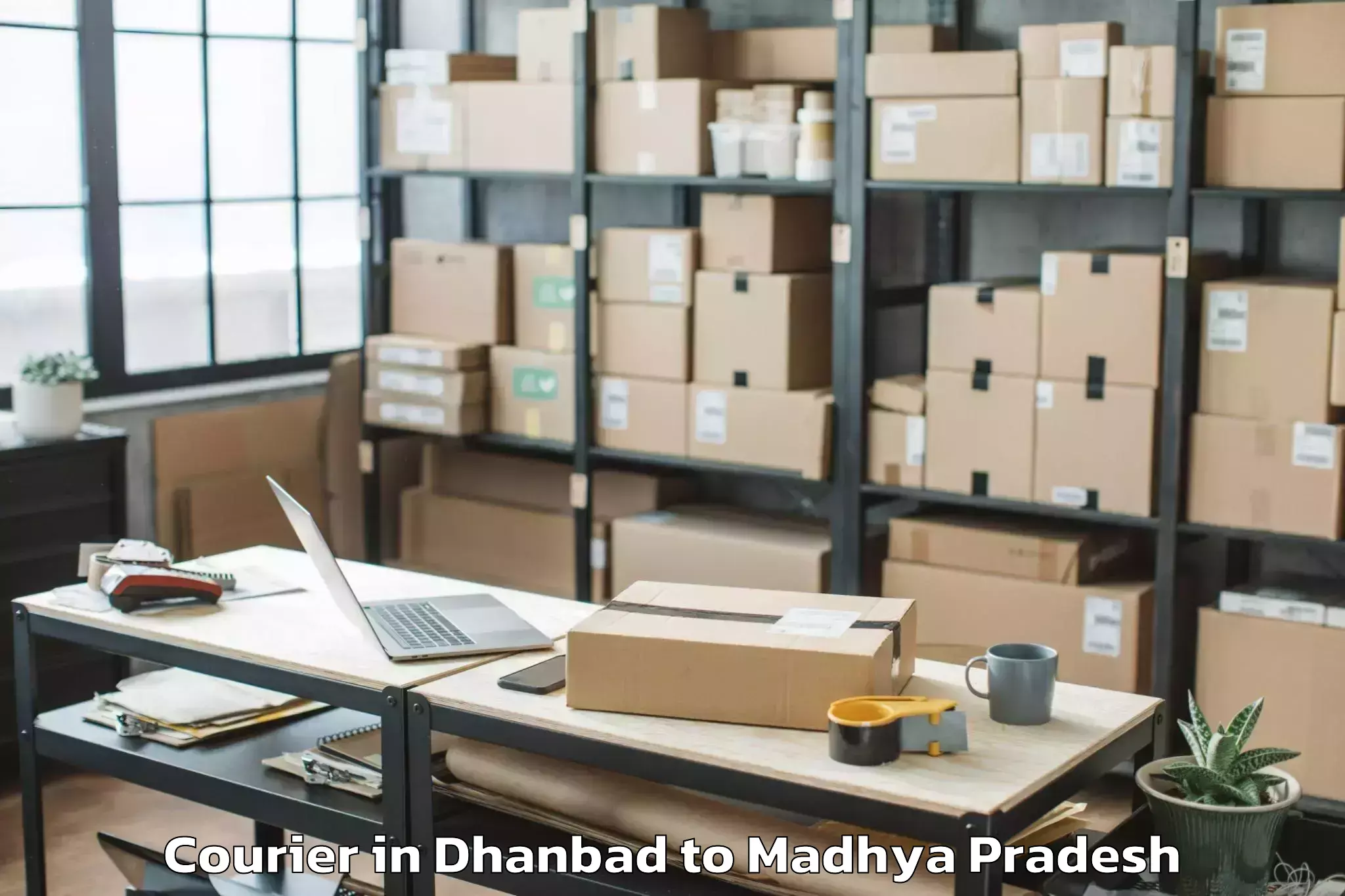 Easy Dhanbad to Burhar Courier Booking